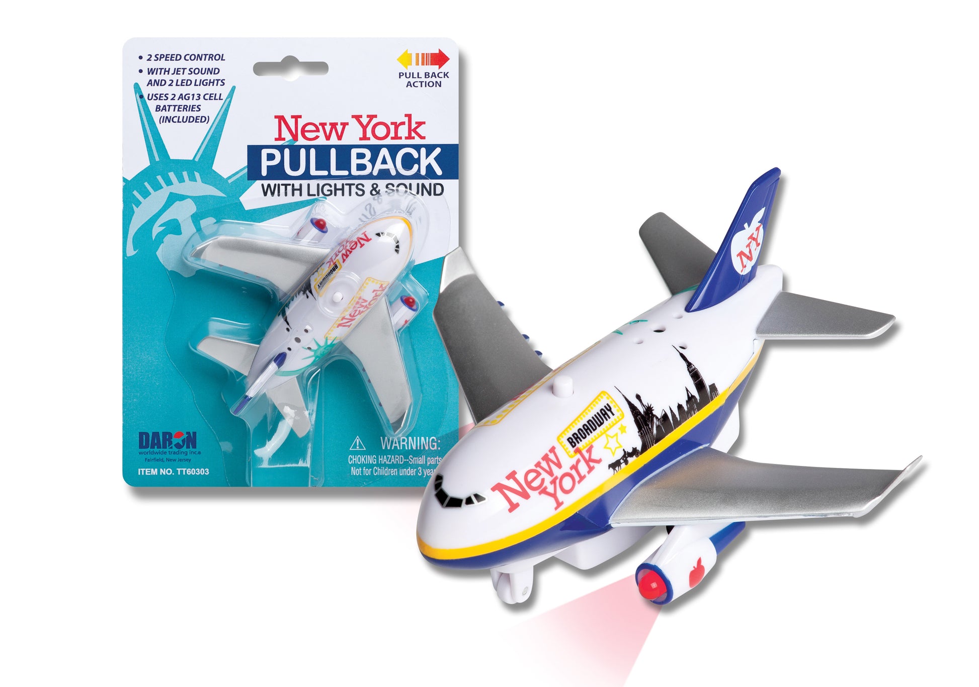 Daron Toytech TT60303 New York Pullback W/Light & Sound