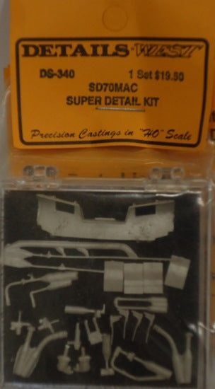 Details West 340 HO SD70MAC Super Detail Set EMD (34pc)