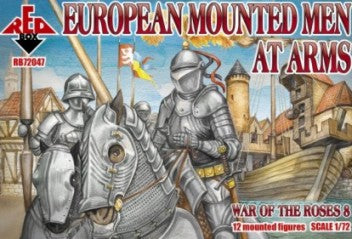 Red Box Figures 72047 1/72 Wars of the Roses 8: European Mounted Men at Arms (12 Mtd)