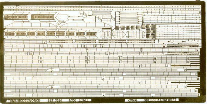 Toms Model Works 3524 1/350 Konig/Grosser Kurfurst Detail Set (D)