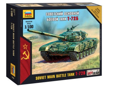 Zvezda 7400 1/100 Soviet T72B Main Battle Tank (Snap)