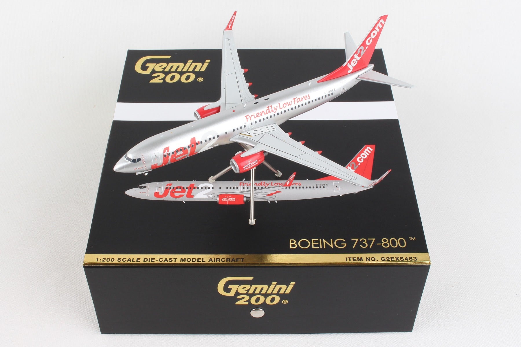 Gemini Jets 1/200 G2EXS463 Gemini200 Jet2.Com 737-800 1/200 Reg#G-Gdfr (**)