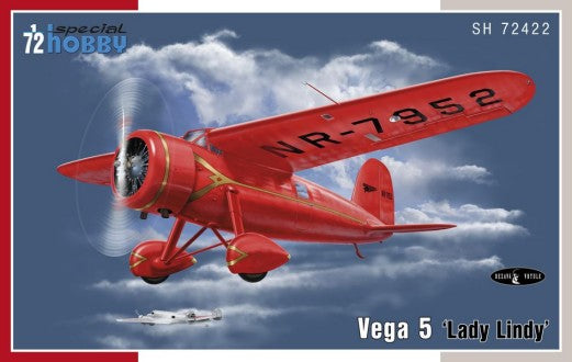 Special Hobby 72422 1/72 Vega 5 Lady Lindy Amelia Earhart Aircraft