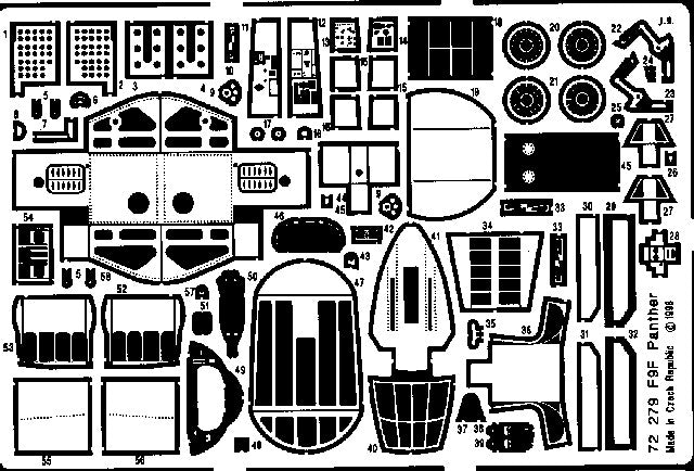 Eduard 72279 1/72 Aircraft- F9F for HSG(D)