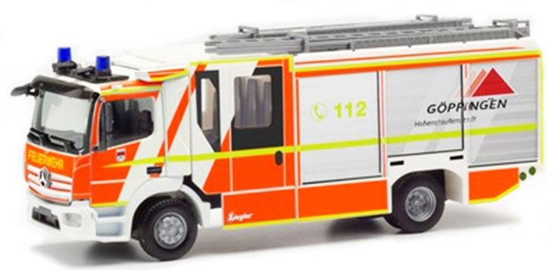 Herpa 96126 1/87 Scale Fire Service - Mercedes-Benz Atego Goppingen Fire Truck