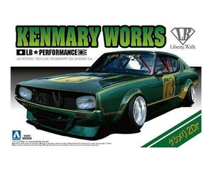 Aoshima 59210 1/24 LB Works: Nissan Kenmary Shodai Version 2-Door Car