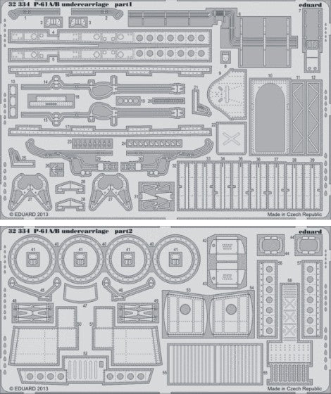 Eduard 32334 1/32 Aircraft- P61A/B Undercarriage for HBO