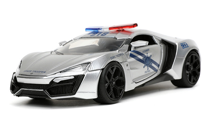 Jada Toys 32927 1/24 Scale Highway Patrol - Lykan Hypersport State Trooper Car