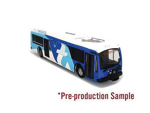 Iconic Replicas 870311 HO Scale Proterra ZX-5 Bus - Assembled -- Santa Clara Valley Transit Authority (blue, white)