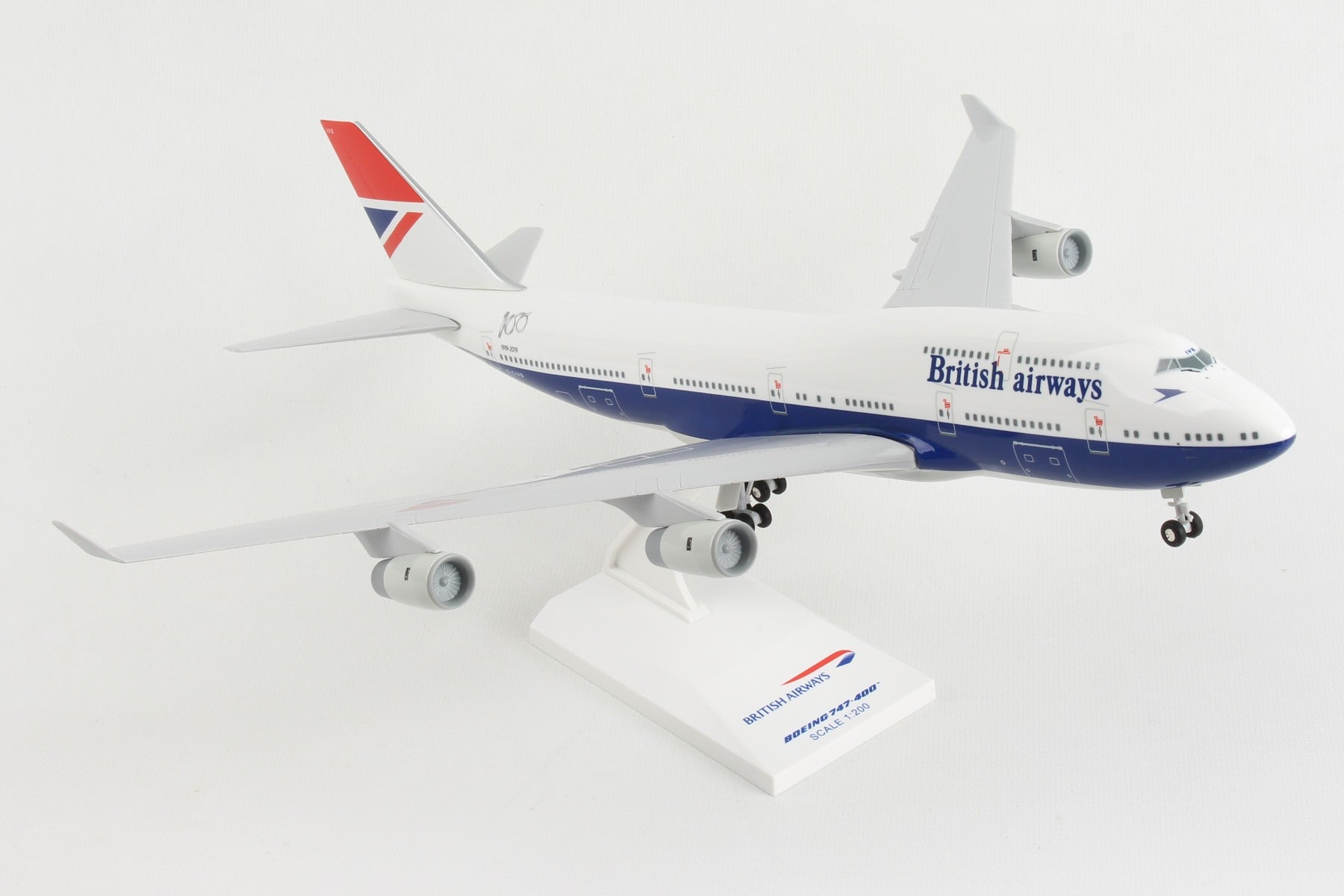 Skymarks SKR1037 Skymarks British 747-400 1/200 W/Gear Negus