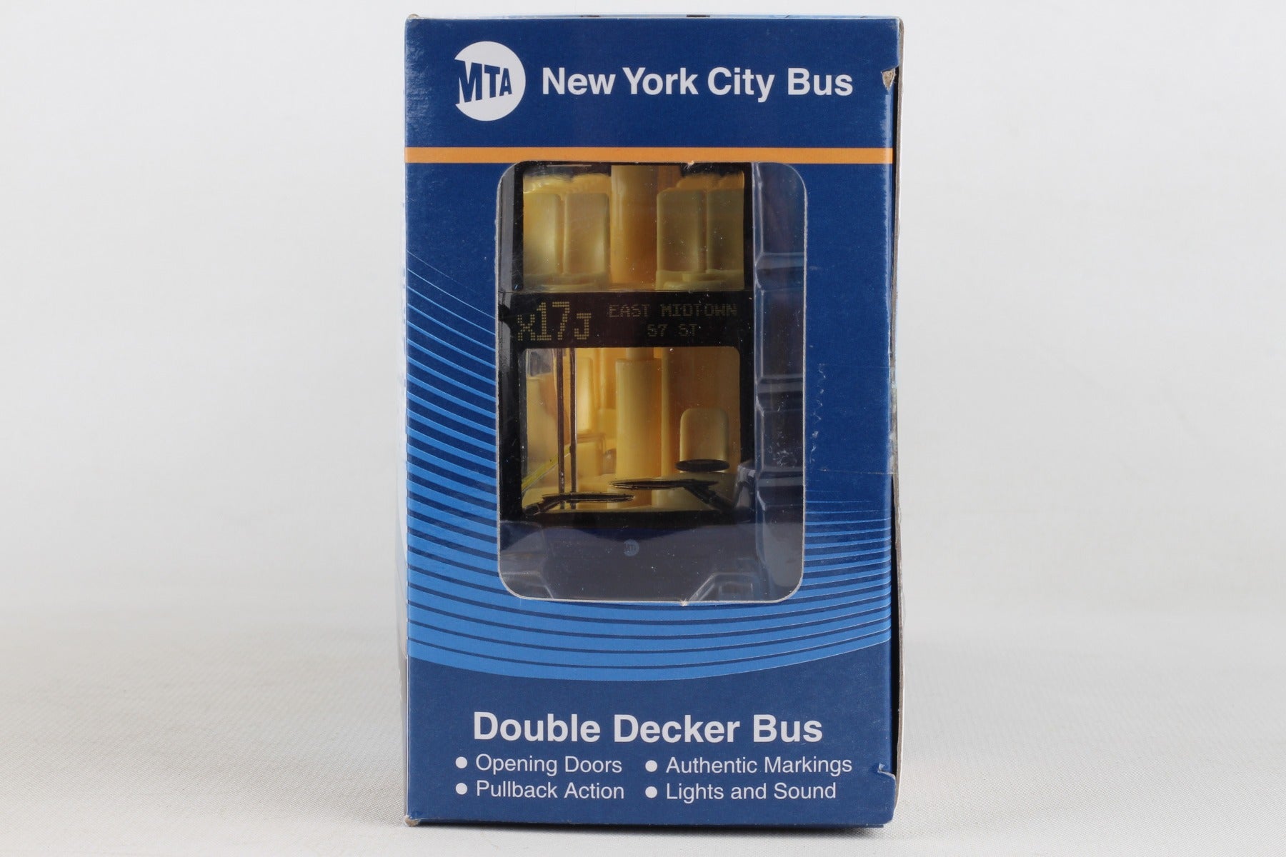 Daron MTA NYC NY135610 Mta Double Decker Bus W/ Light & Sound