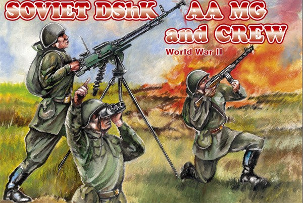 Orion Figures 72038 1/72 WWII Soviet DShK AA MG (3) w/15 Crew