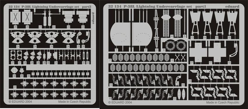 Eduard 32134 1/32 Aircraft- P38L Undercarriage for TSM