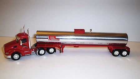 Trucks 'N Stuff TNS067 HO Scale Kenworth T680 Day-Cab Tractor with Food-Grade Trailer - Assembled -- Panella Trucking (red, white, chrome)