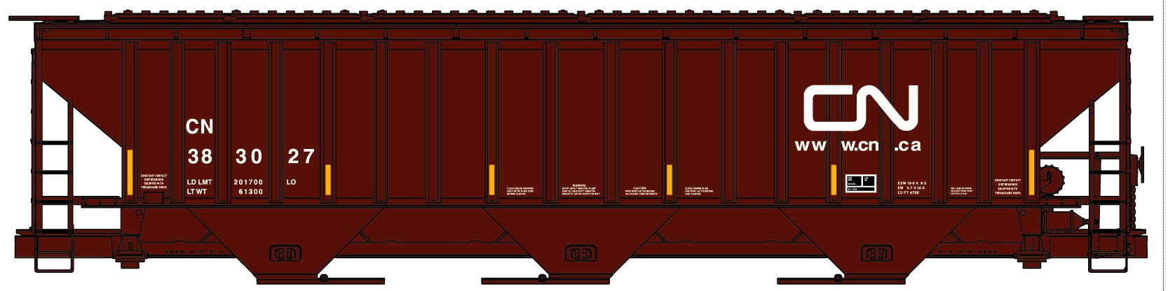 Accurail 6529 Ho 3-Bay Covd Hopper Cn