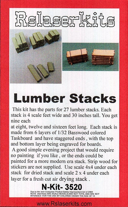 RS Laser Kits 3520 N Lumber Stacks