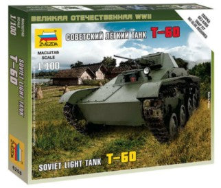 Zvezda 6258 1/100 Soviet T60 Light Tank (Snap)