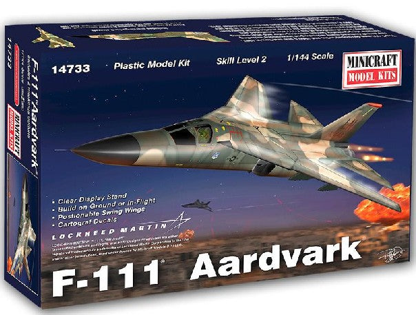 Minicraft 14733 1/144 F111 Aardvark Aircraft