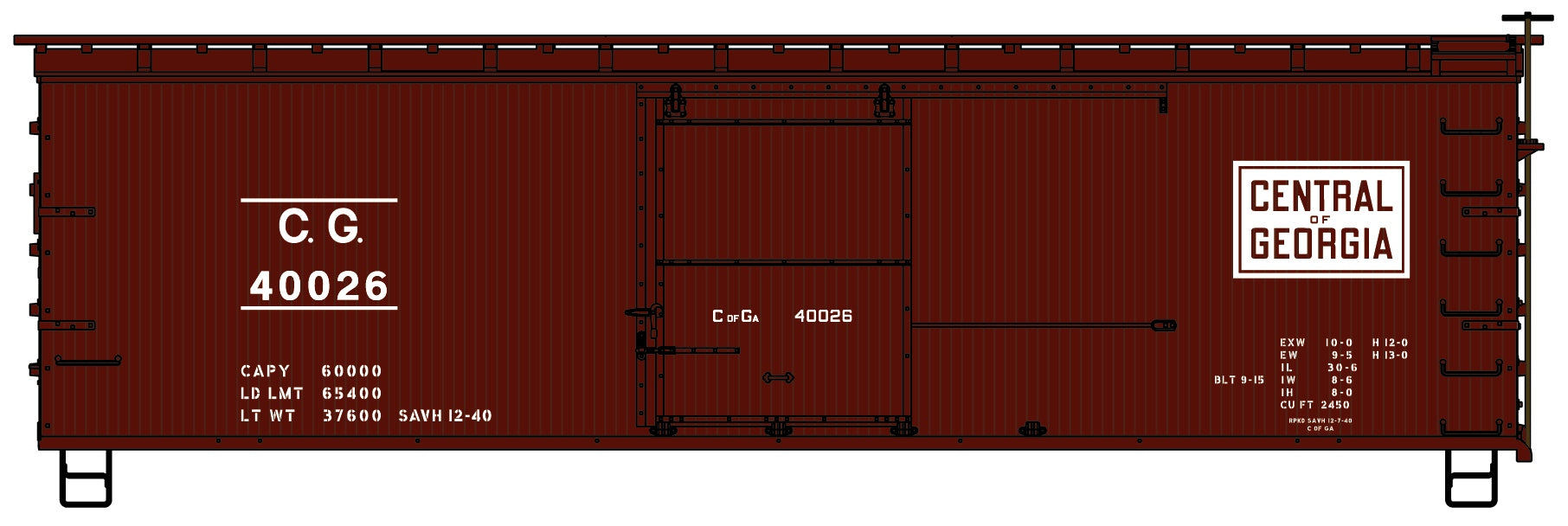Accurail 1311 Ho 36' Dbl Sht Wood Box Cofg