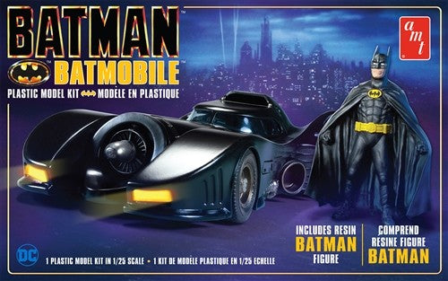 AMT Models 1107 1/25 Batman 1989 Movie: Batmobile w/Resin Batman Figure