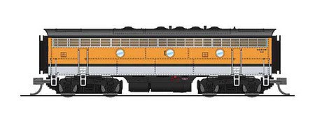 Broadway Limited 6874 N Scale EMD F7B - Sound and DCC - Paragon4 -- Denver & Rio Grande 5643 (Single Stripe, Aspen Gold, Silver)