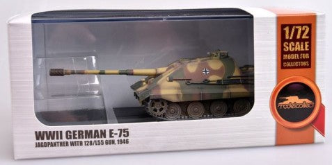 Modelcollect AS72109 1/72 WWII German E75 Jagdpanther Tank w/128/L55 Gun 1946 (Assembled Plastic)