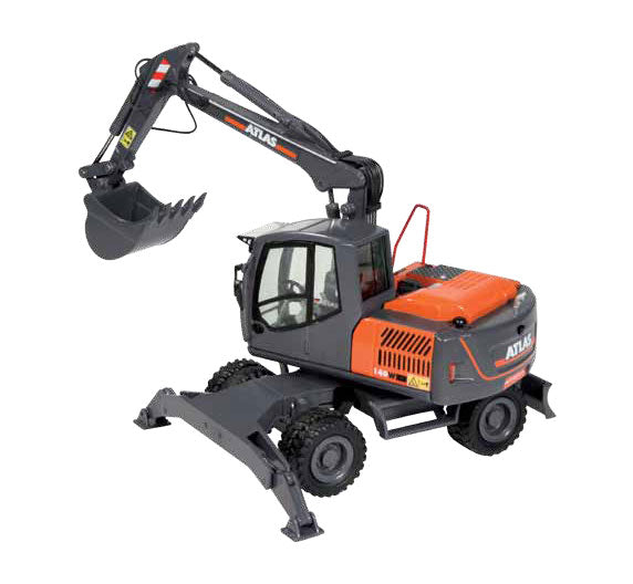 NZG 955 1/50 Scale Atlas 140W Mobile Wheeled Excavator