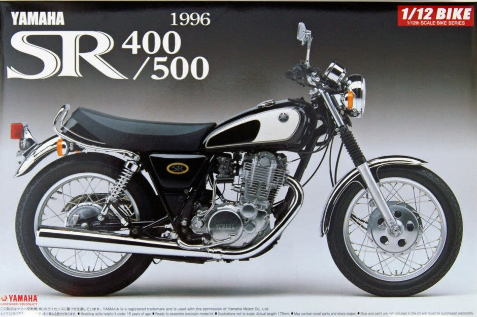 Aoshima 51696 1/12 1996 Yamaha SR400/500 Motorcycle