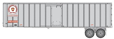 Walthers Scenemaster 2609 HO Scale Flexi-Van 40' Trailer 2-Pack - Assembled -- Pennsylvania Railroad (Truc-Train; side doors)