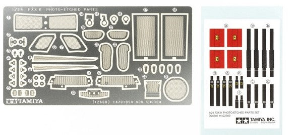 Tamiya 12668 1/24 Ferrari FXX-K Hybrid Sports Car Photo-Etched Detail Set