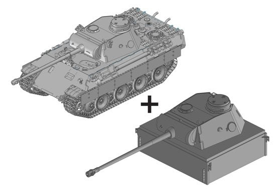Dragon Models 6940 1/35 SdKfz 171 Panther Ausf D Tank w/Panther Turret