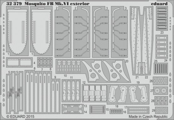 Eduard 32379 1/32 Aircraft- Mosquito FB Mk VI Exterior for TAM (D)