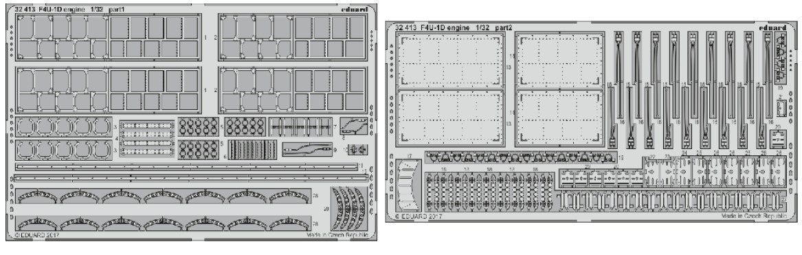 Eduard 32413 1/32 Aircraft- F4U1D Engine for TAM (D)