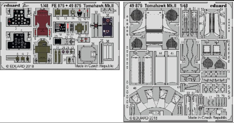 Eduard 49875 1/48 Aircraft- Tomahawk Mk II for ARX (Painted) (D)