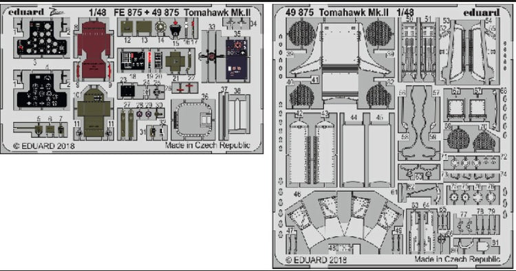 Eduard 49875 1/48 Aircraft- Tomahawk Mk II for ARX (Painted) (D)