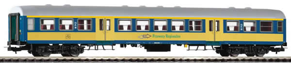 Piko 96652 HO Scale 1/87 Passenger Car 120A 2. Cl. B11 PKP V Blue/Yellow