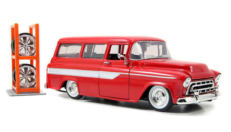 Jada Toys 96986 1/24 Scale 1957 Chevrolet Suburban - Just Trucks