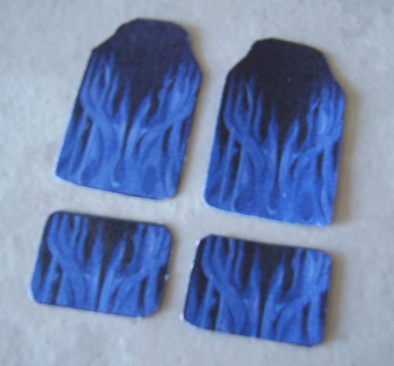 Plastic Dreams 703 1/25 Blue Flame Car Mat Set