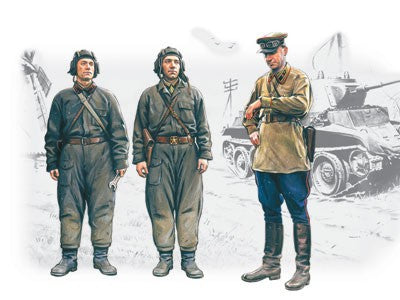 ICM Models 35181 1/35 WWII Soviet Tank Crew 1939-1942 (D)