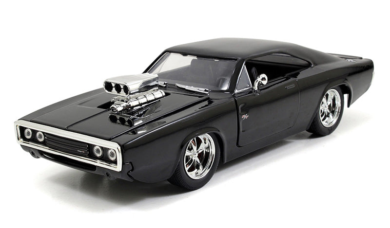 Jada Toys 97605 1 24 Scale Dom s 1970 Dodge Charger R T Black