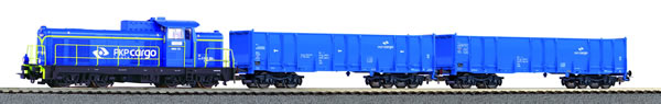 Piko 97937 HO Scale 1/87 Roadbed PKP Cargo SM42 Diesel Freight Starter Set