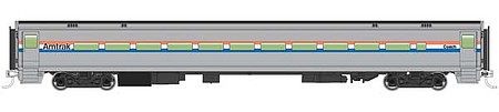 Walthers Mainline 31000 HO Scale 85' Horizon Fleet Coach - Ready to Run -- Amtrak(R) (Phase III; Equal Red, White, Blue Stripes)