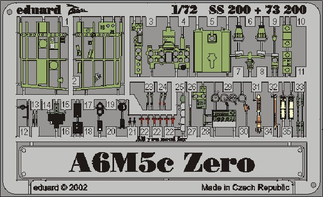 Eduard 73200 1/72 Aircraft- A6M5c Zero for HSG (Painted)(D)