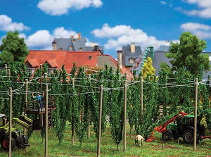 Faller 181280 HO Scale Hop Field with Poles -- Builds Up To 5-7/8 x 4-3/4 x 3-9/16" 15 x 12 x 9cm