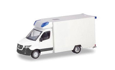 Herpa 13710 HO Scale Mercedes-Benz Sprinter Box-Body Ambulance - Kit -- Unpainted (white)