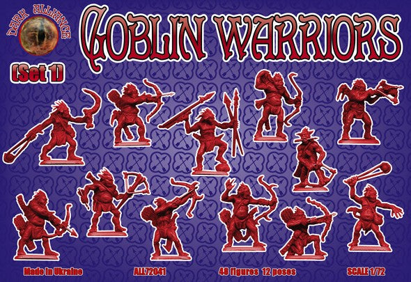 Alliance Figures 72041 1/72 Goblin Warriors Set #1 Figures (48)