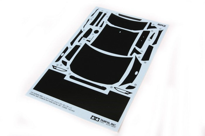 Tamiya 12658 1/24 Subaru BRZ Carbon Pattern Decal Set