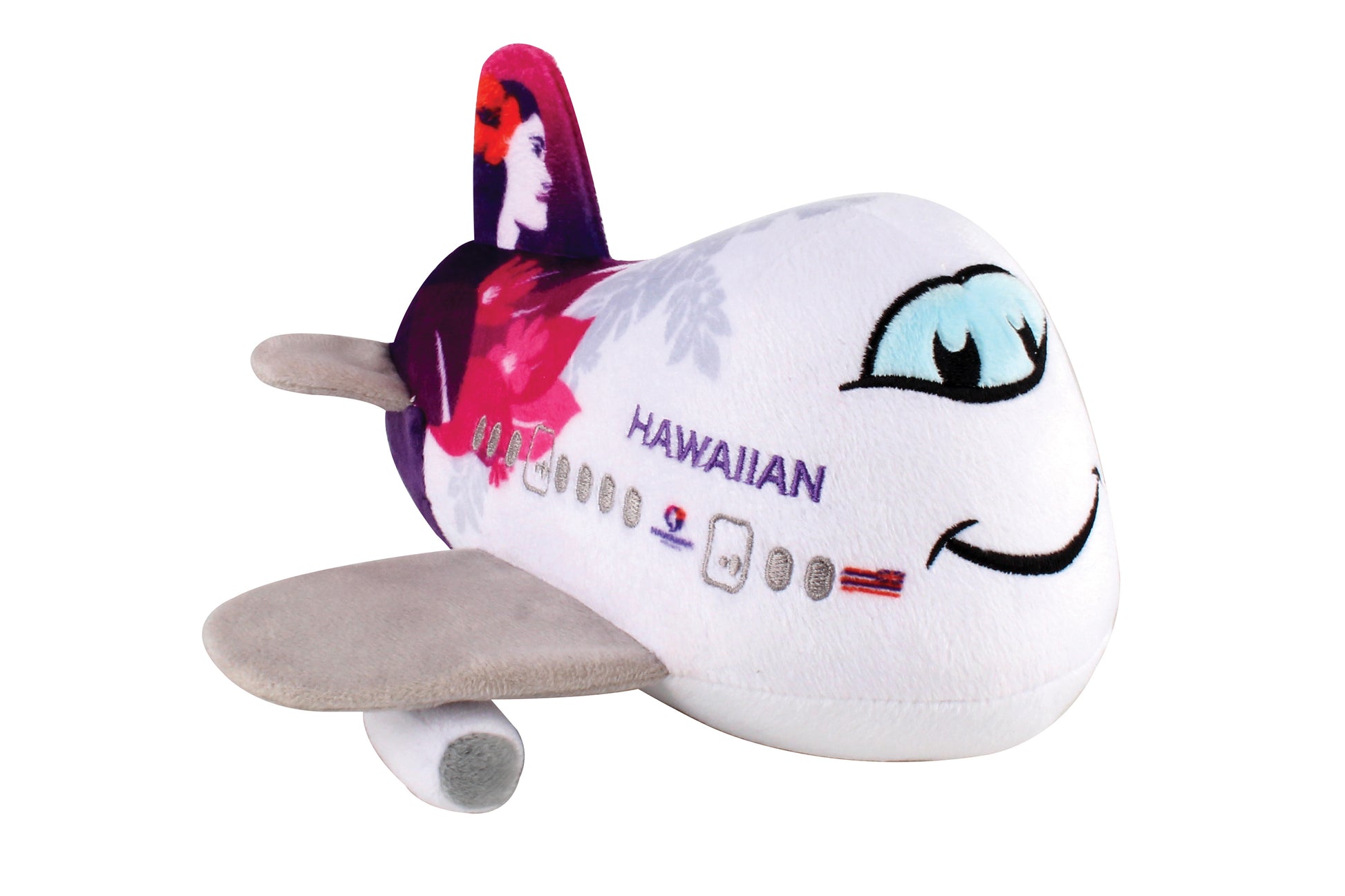Daron Plush Toys MT026-1 Hawaiian Airlines Plush Airplane W/Sound New Livery