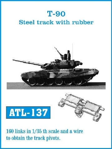Friulmodel 137 1/35 T90 Steel-Type Track Set w/Rubber (160 Links)