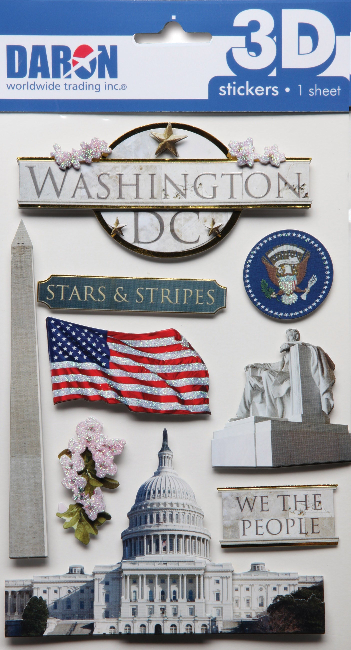 Daron 3D Sticker Sets PP3230 3D Sticker Set - Washington, Dc